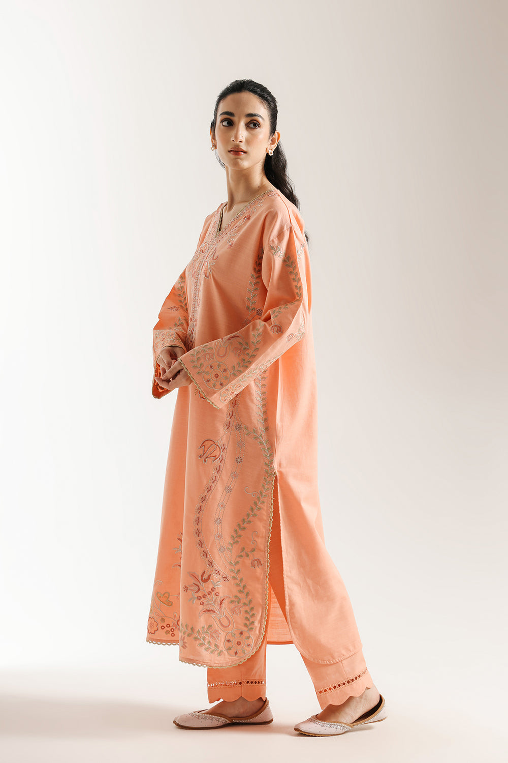 Ethnic | Rozana Collection 25 | Embroidered Dress 06A - Pakistani Designer Dress - by Ethnic - Type : Ladies Clothes - 100% Original at Saira Sultan