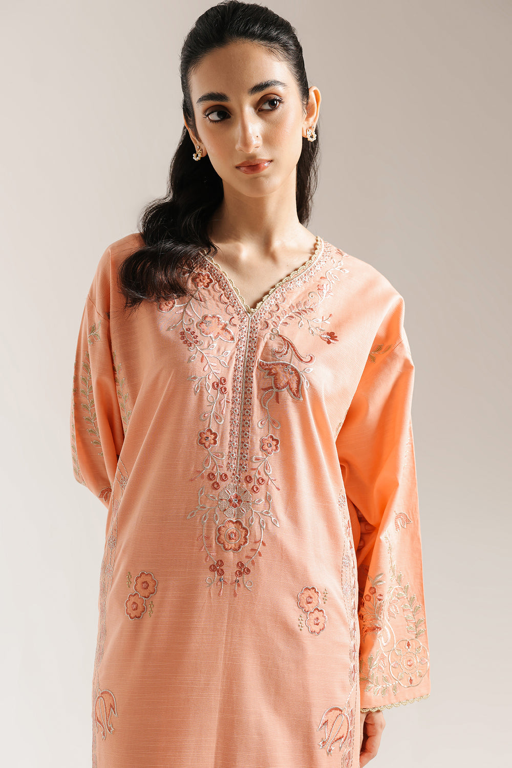 Ethnic | Rozana Collection 25 | Embroidered Dress 06A - Pakistani Designer Dress - by Ethnic - Type : Ladies Clothes - 100% Original at Saira Sultan