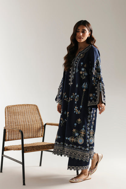 Ethnic | Rozana Collection 25 | Embroidered Dress 09A - Pakistani Designer Dress - by Ethnic - Type : Ladies Clothes - 100% Original at Saira Sultan