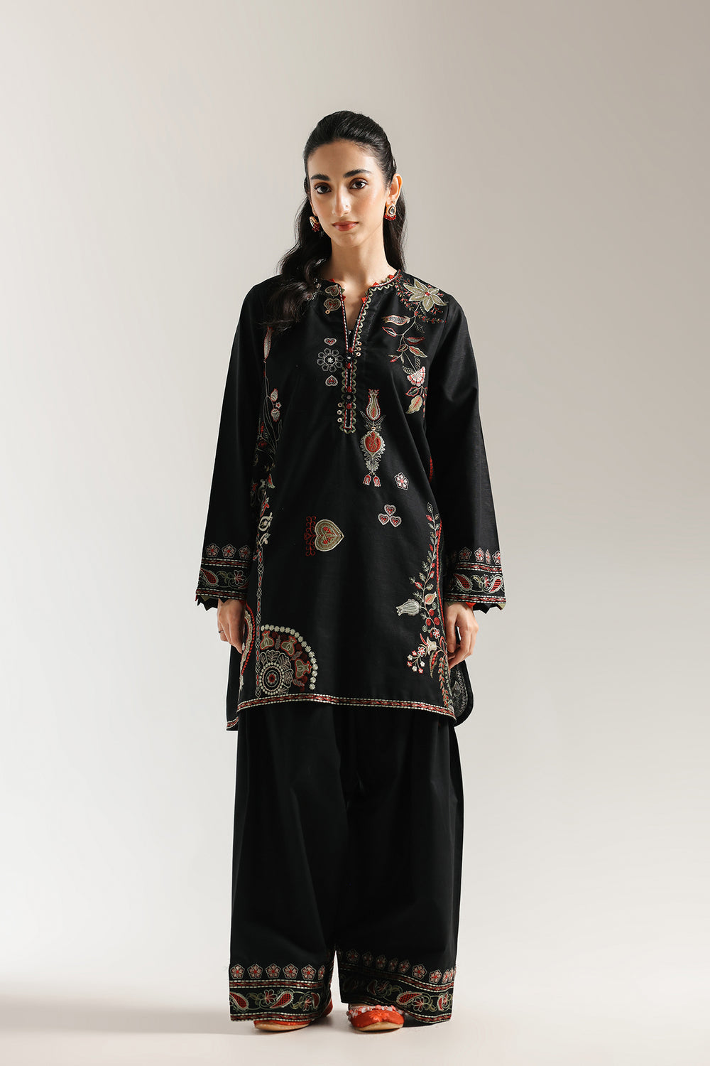 Ethnic | Rozana Collection 25 | Embroidered Dress 07A - Pakistani Designer Dress - by Ethnic - Type : Ladies Clothes - 100% Original at Saira Sultan