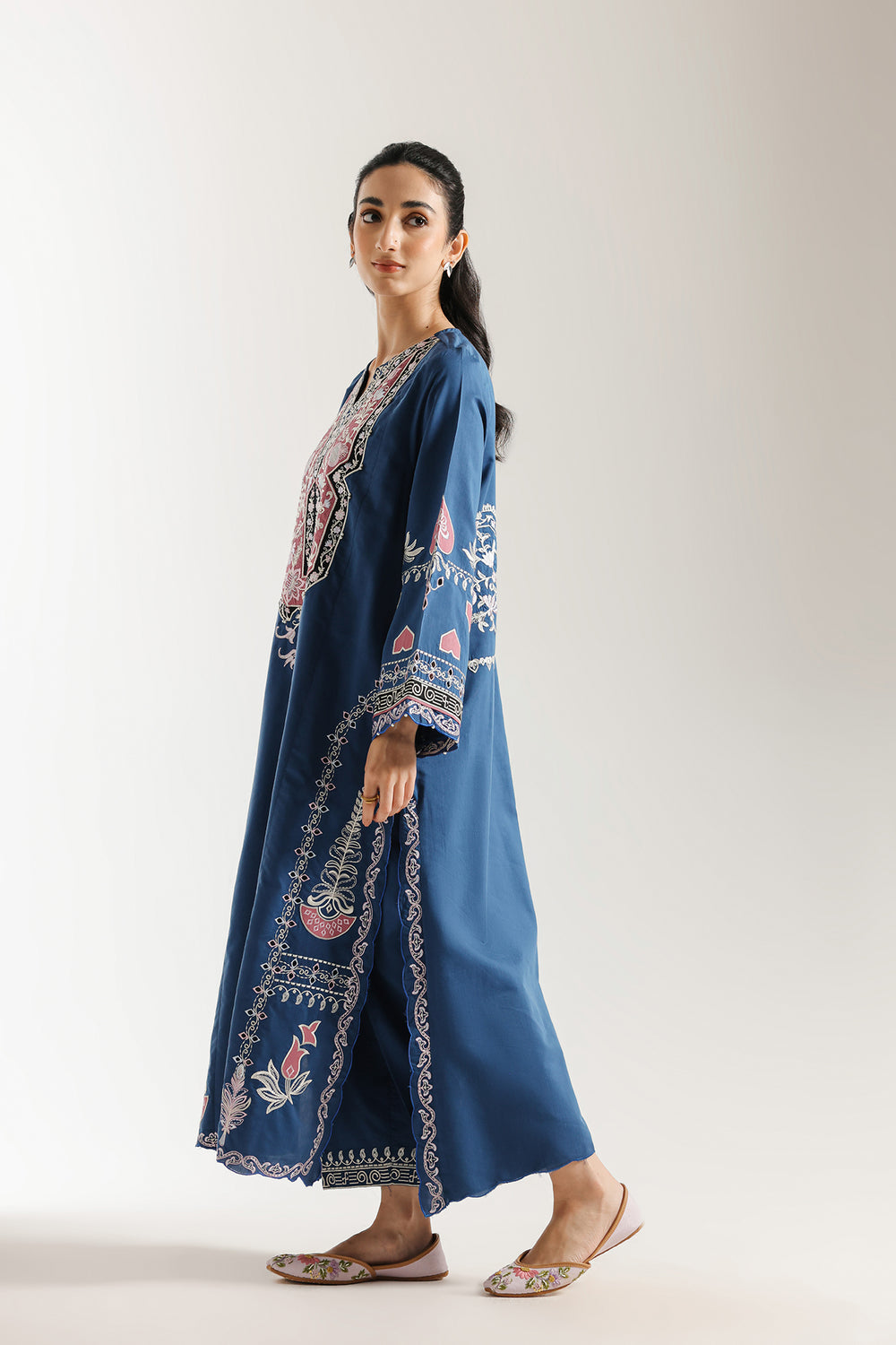 Ethnic | Rozana Collection 25 | Embroidered Dress 03A - Pakistani Designer Dress - by Ethnic - Type : Ladies Clothes - 100% Original at Saira Sultan
