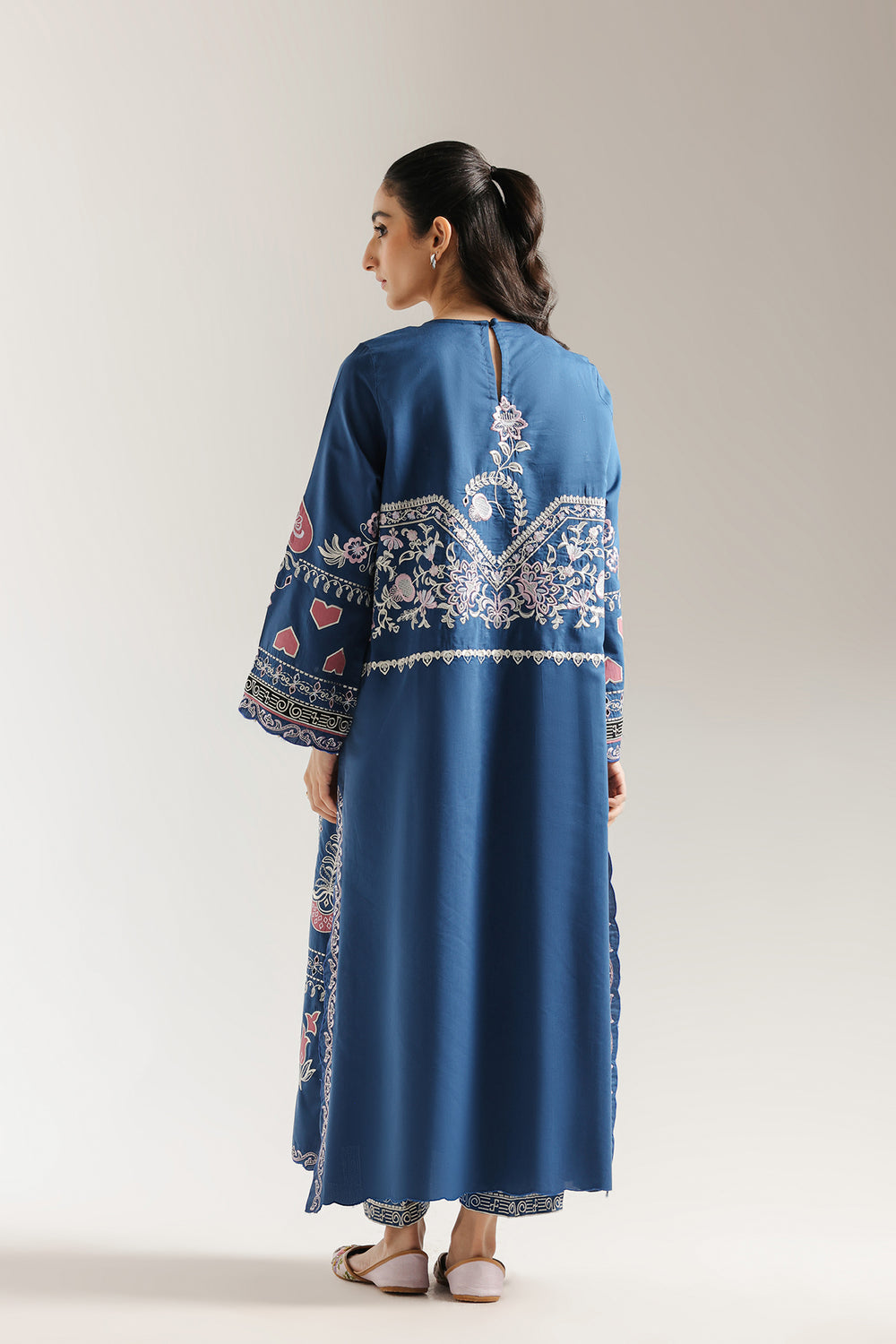 Ethnic | Rozana Collection 25 | Embroidered Dress 03A - Pakistani Designer Dress - by Ethnic - Type : Ladies Clothes - 100% Original at Saira Sultan