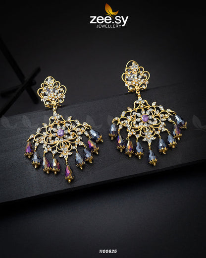 Earrings-0297 Purple