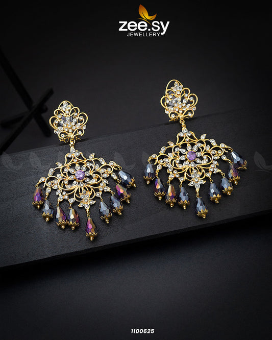 Earrings-0297 Purple