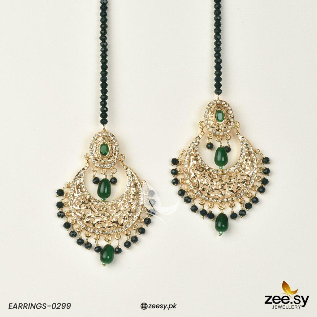 Earrings-0299 Green