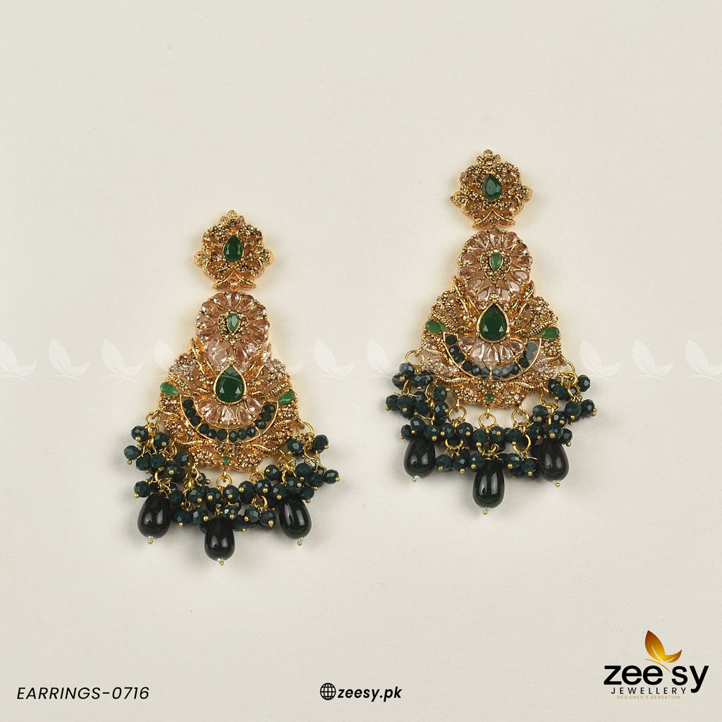 Earrings-0716 Green