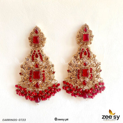 Earrings-0723 Red