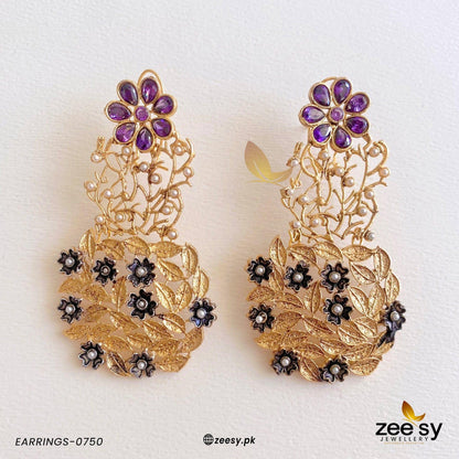 Earrings-0750 Purple