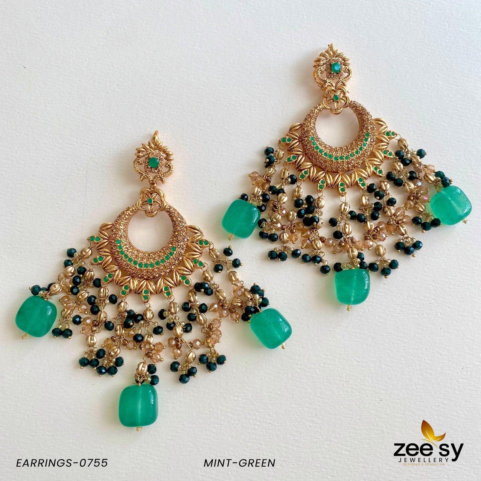 Earrings-0755 Mint Green