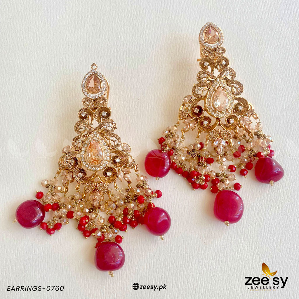 Earrings-0760 Red