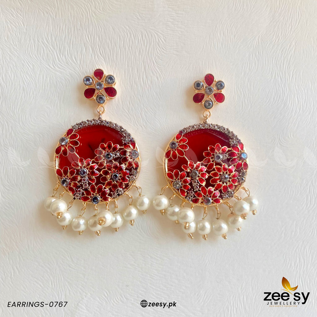 Earrings-0767 Red