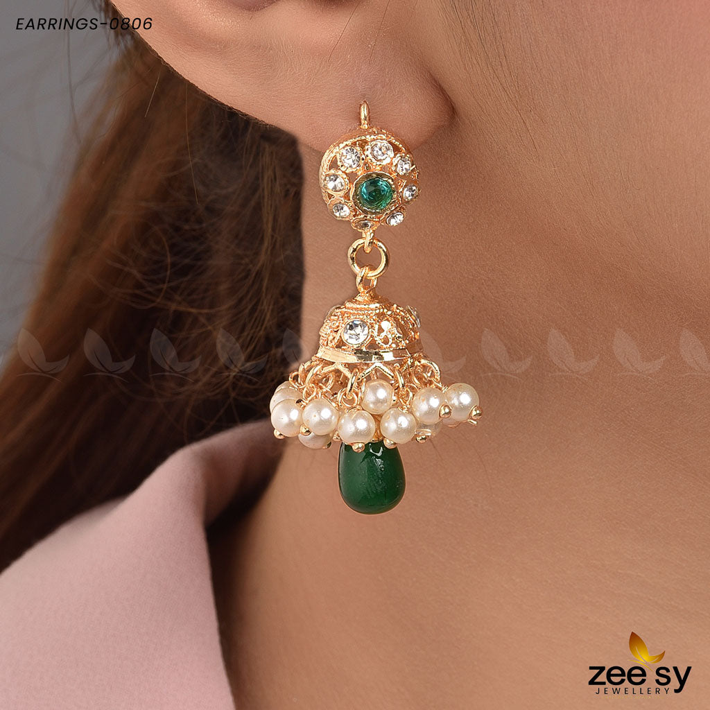 Earrings-0806 Green