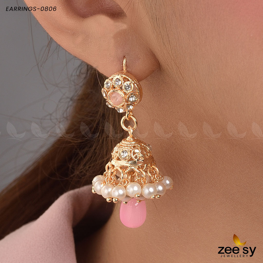 Earrings-0806 Pink