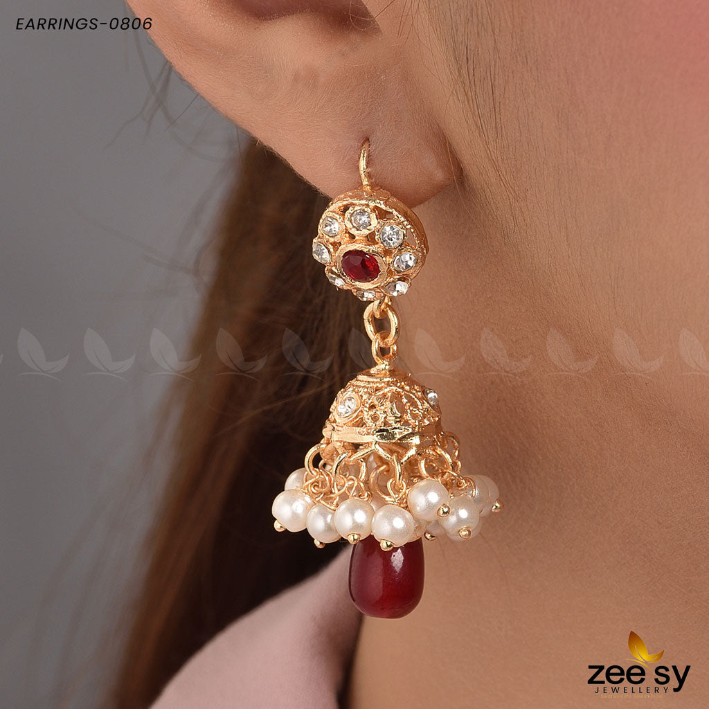Earrings-0806 Red