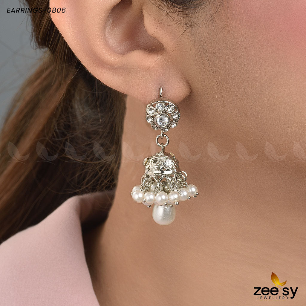 Earrings-0806 Silver