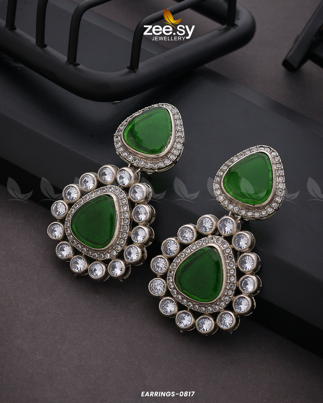 Earrings-0817 Green