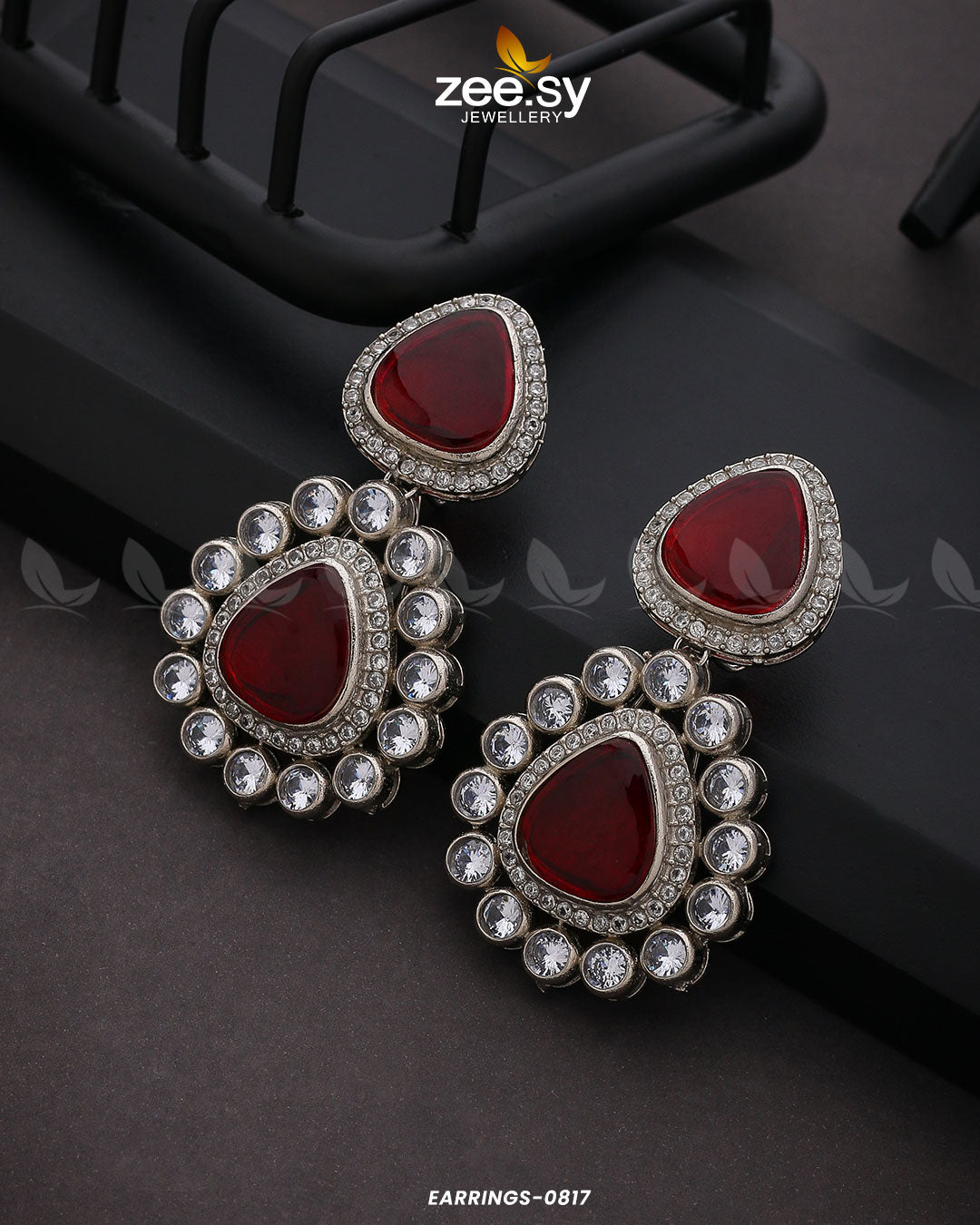 Earrings-0817 Red