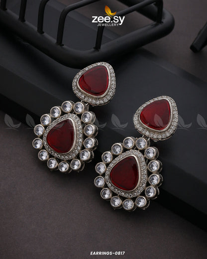Earrings-0817 Red