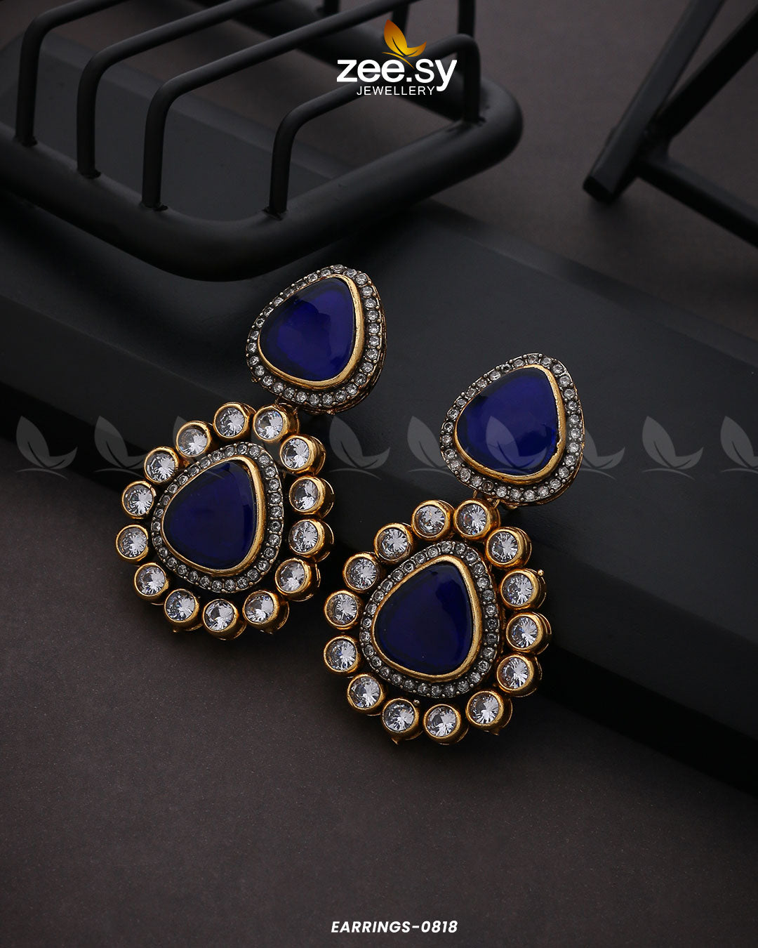 Earrings-0818 Blue