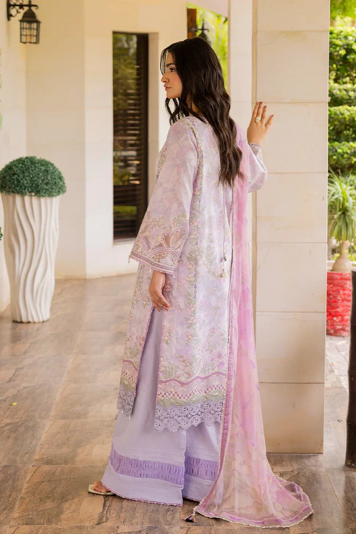 Ellena | Signature Embroidered Collection 25 | A-09 S Soft Lilac Lawn