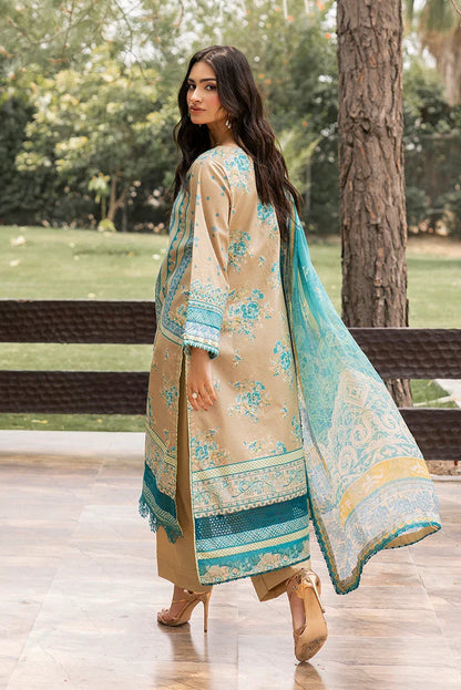 Ellena | Signature Embroidered Collection 25 | A-02 S Beige Lawn
