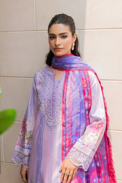 Ellena | Signature Embroidered Collection 25 | A-04 M Lilac Lawn