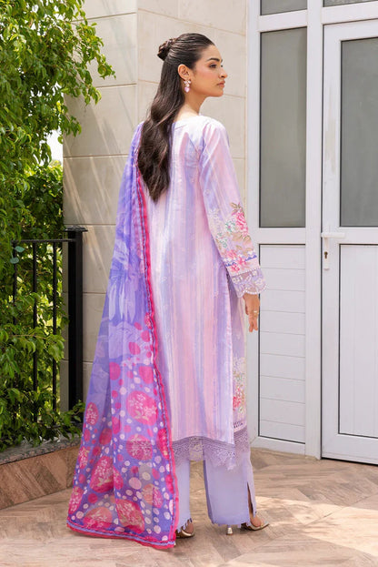 Ellena | Signature Embroidered Collection 25 | A-04 S Lilac Lawn
