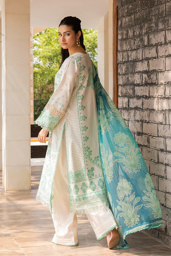 Ellena | Signature Embroidered Collection 25 | A-05 S Ivory Lawn