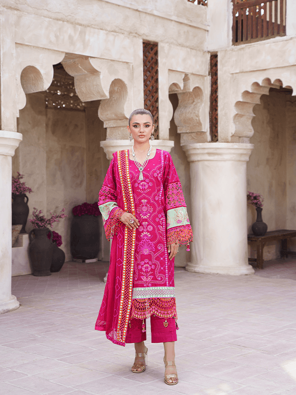 Zebtan | Zeenat Luxury Lawn Eid Collection | ZL 09 - Pakistani Designer Dress - by Zebtan | Type: Luxury - 100% Original at Saira Sultan