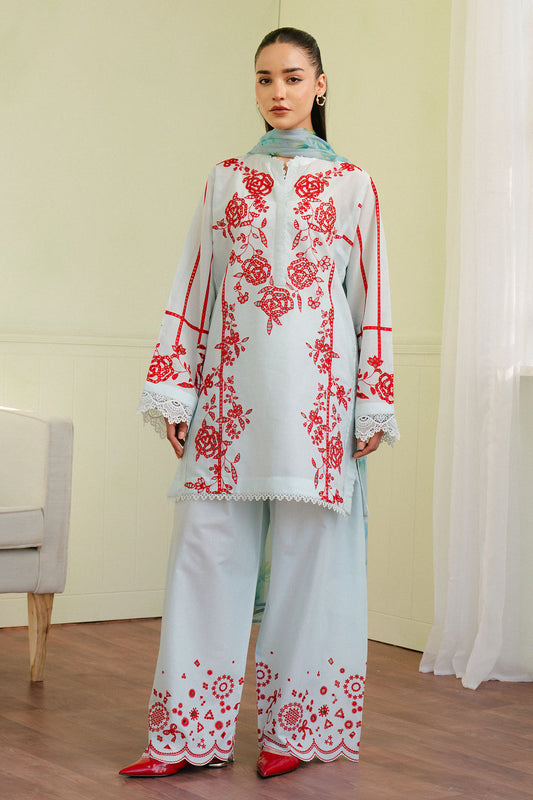Zara Shahjahan | Coco Lawn 25 | ECLAT-7A XS Light Blue Lawn