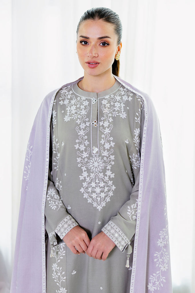Cross Stitch | Cotton Satin 25 | ETHEREAL VEIL - Pakistani Designer Dress - by Cross Stitch - Type : Ladies Clothes - 100% Original at Saira Sultan