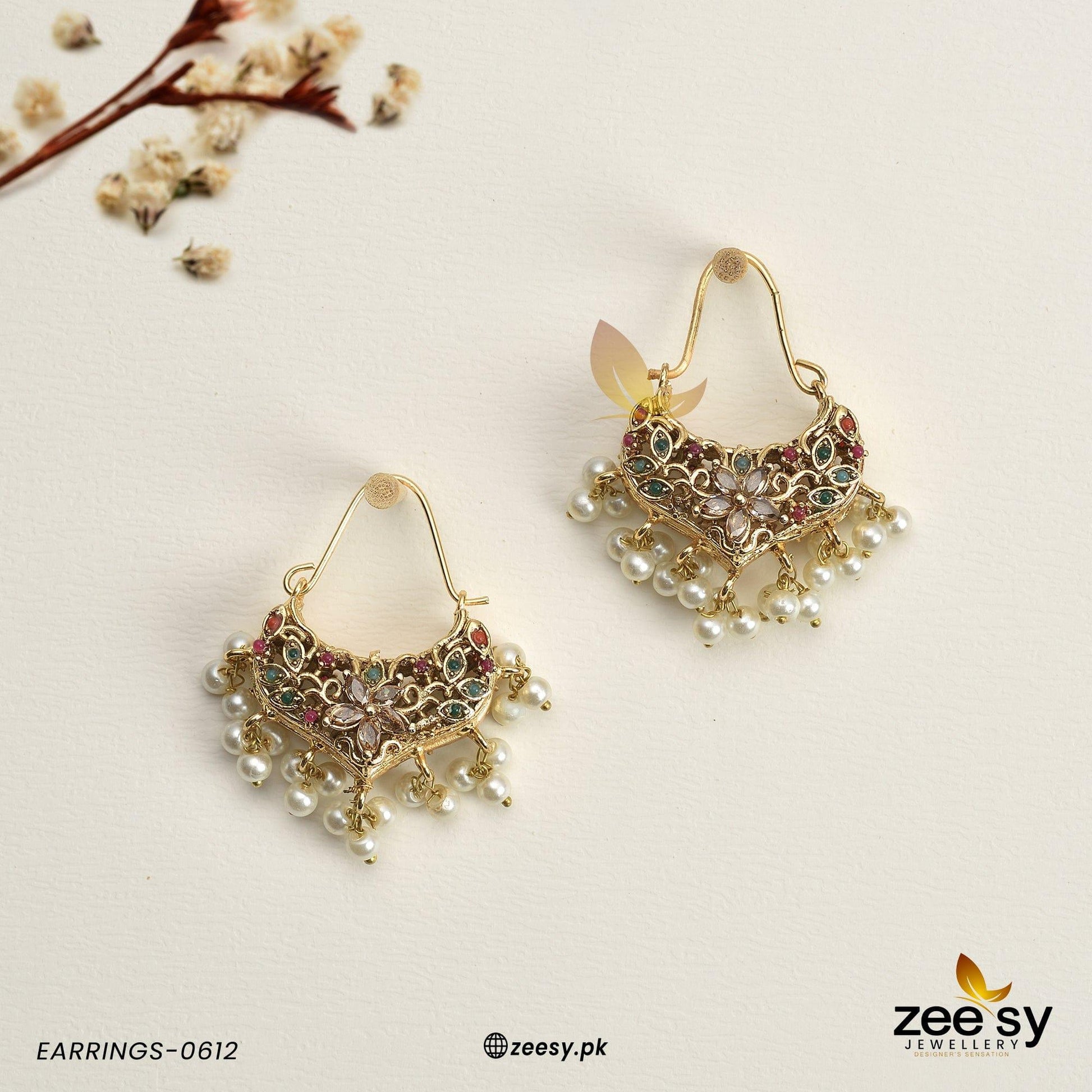 Earrings-0612 Champagne Nauratan