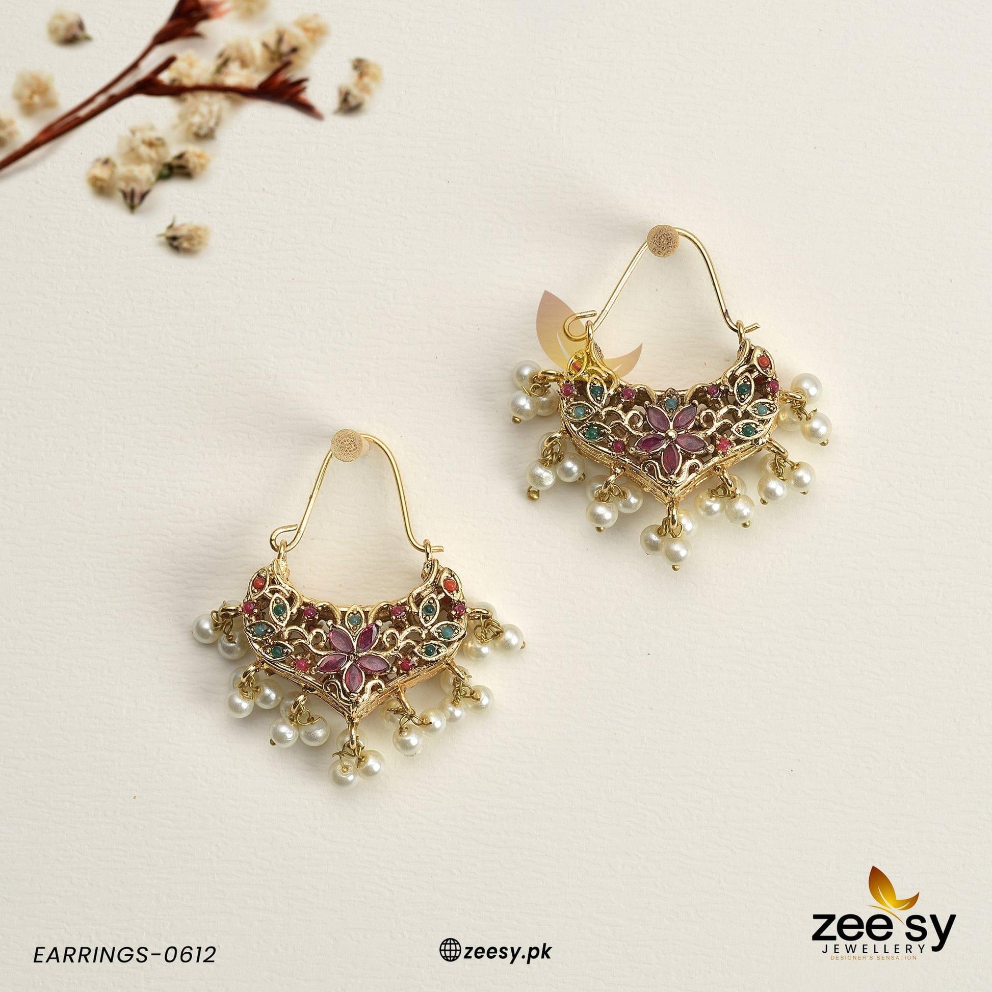 Earrings-0612 Ruby Nauratan