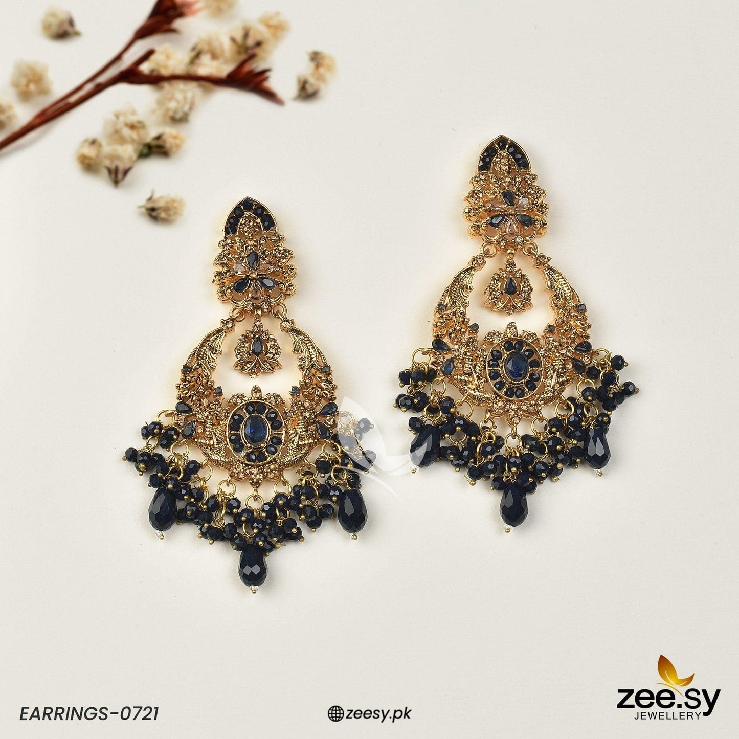 Earrings-0721 Blue
