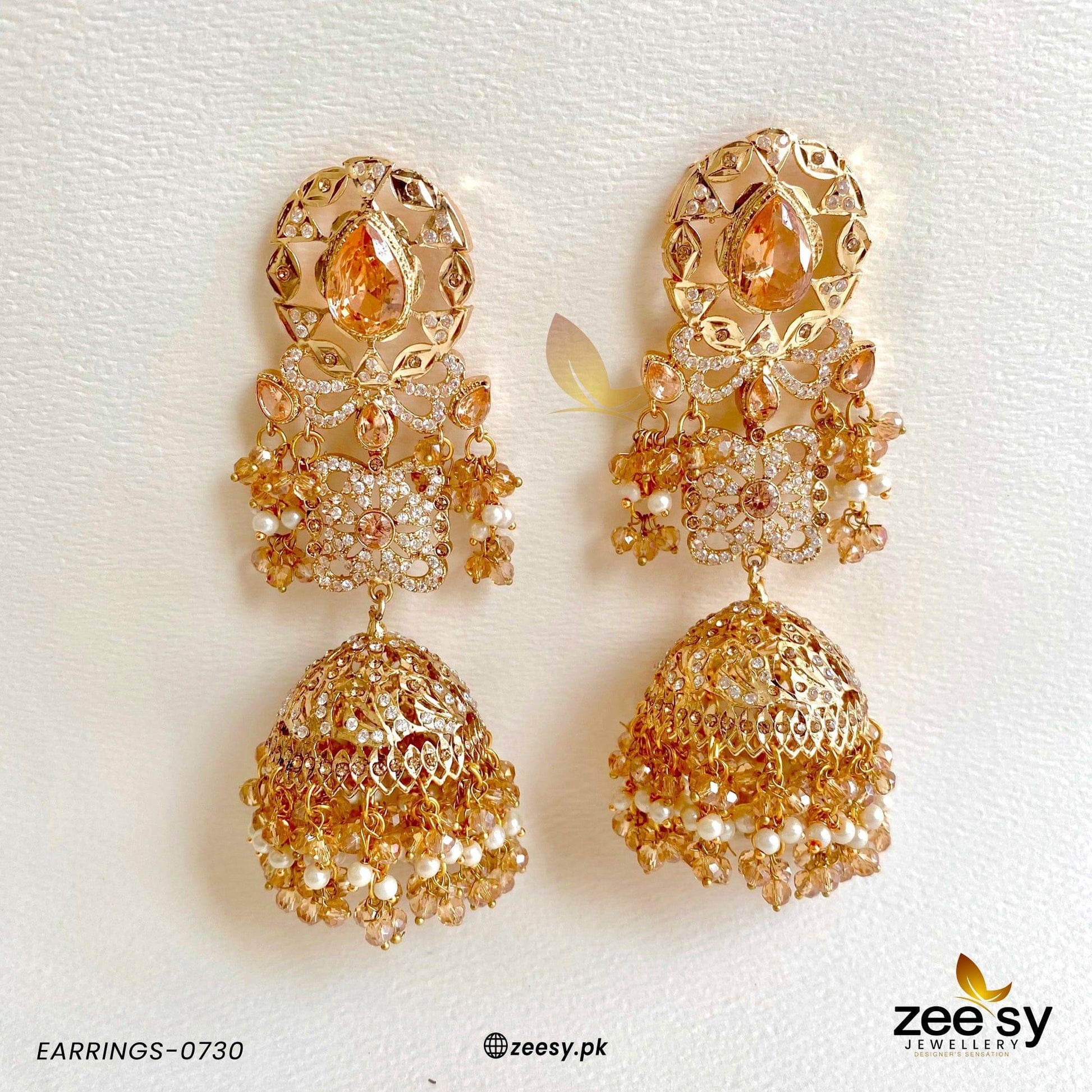 Earrings-0730 Champagne