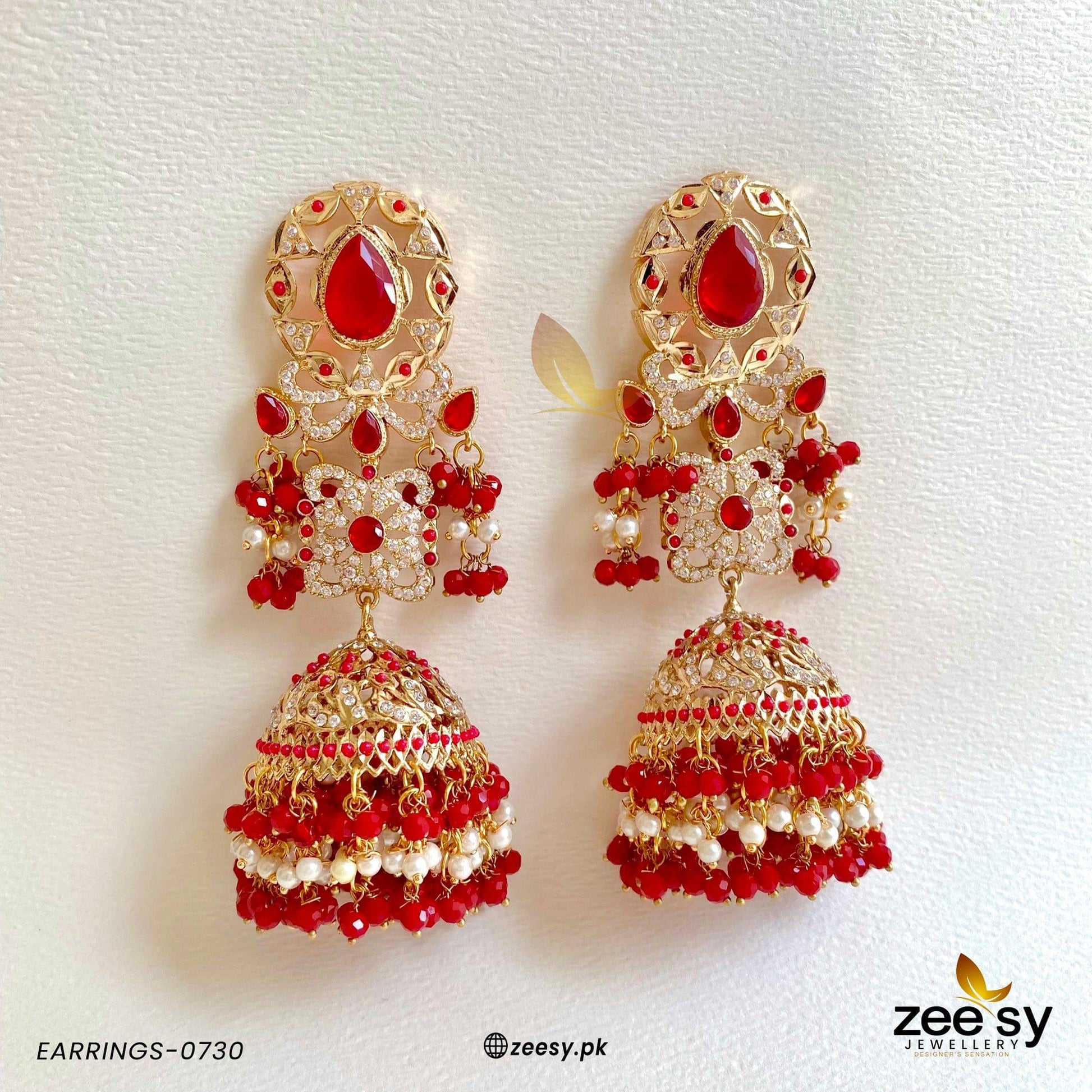 Earrings-0730 Red