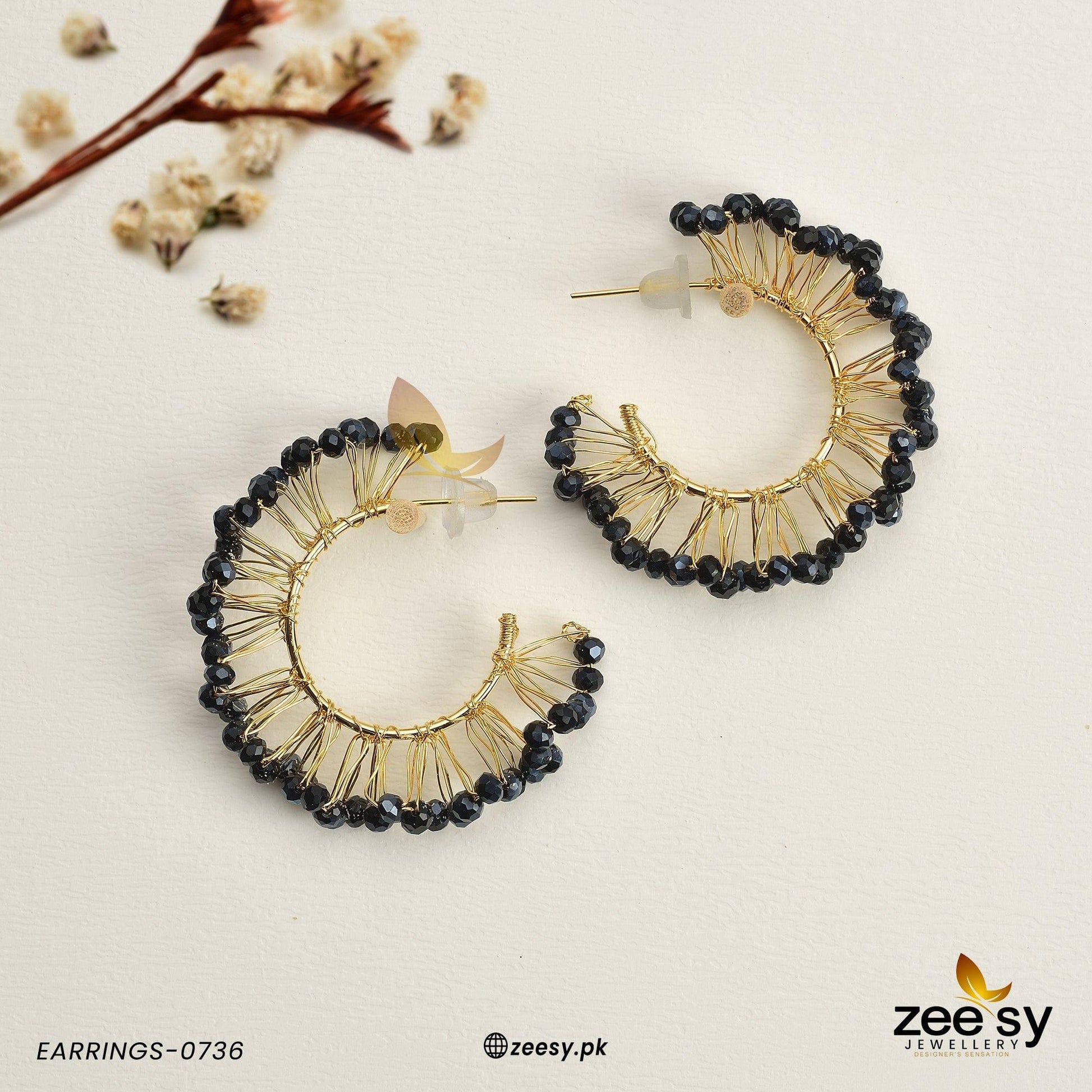 Earrings-0736 Black