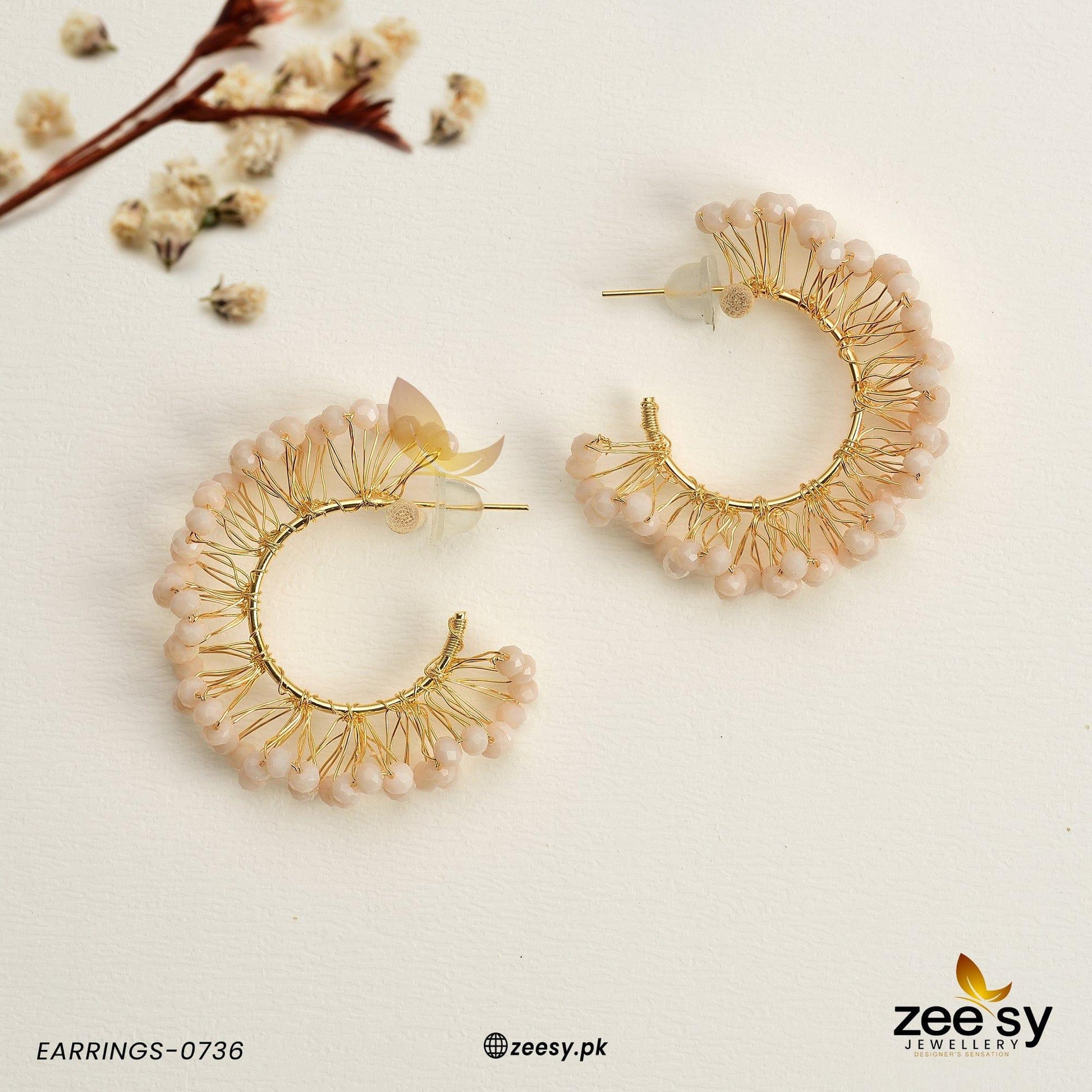 Earrings-0736 Peach