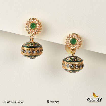 Earrings-0737 Green