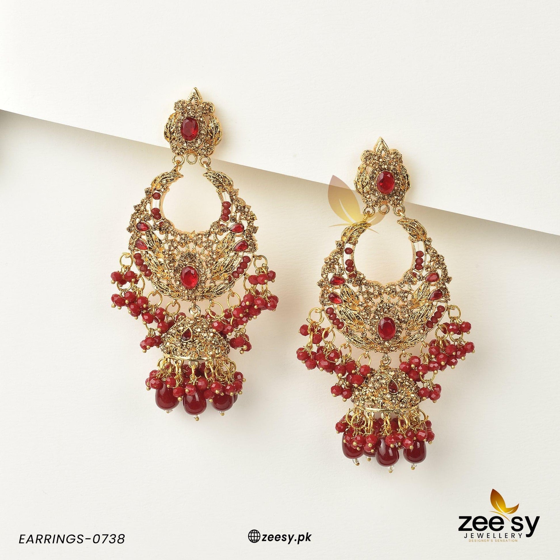 Earrings-0738 Red