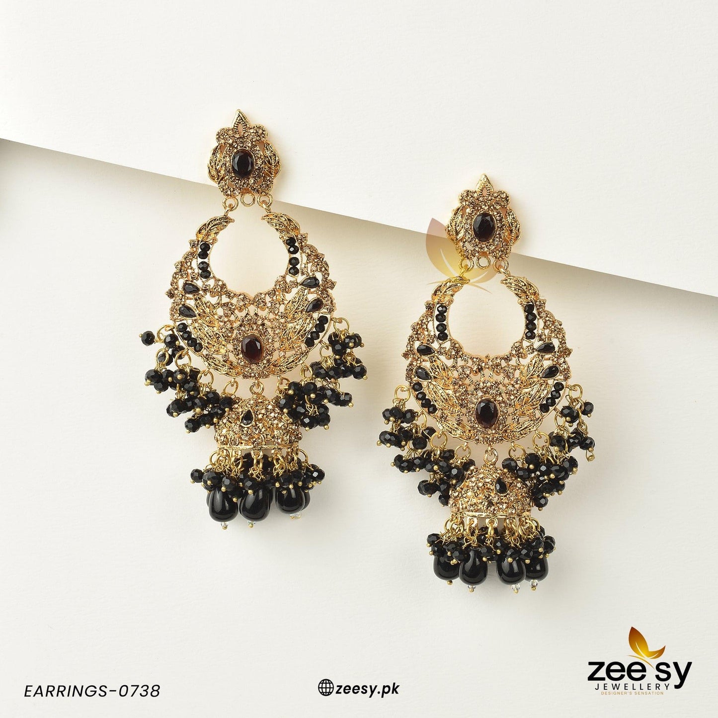 Earrings-0738 Black