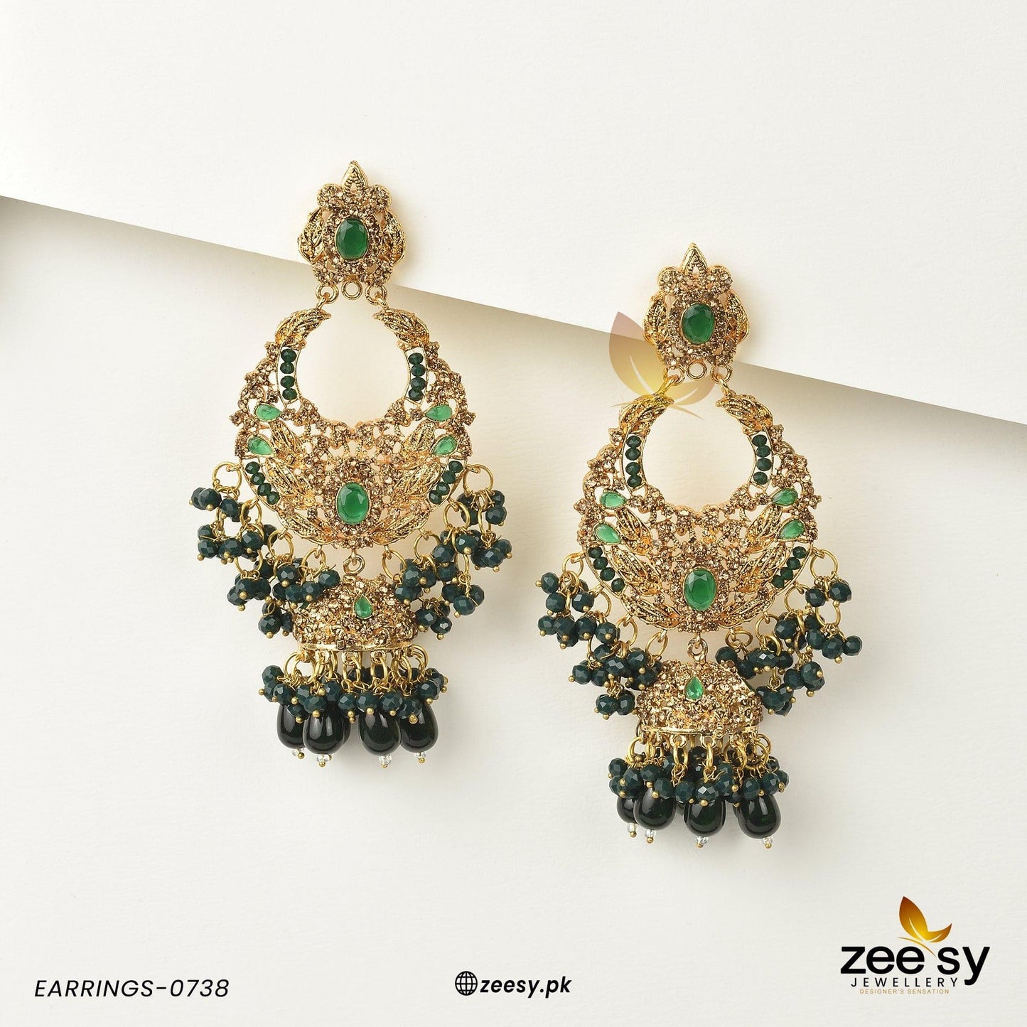 Earrings-0738 Green