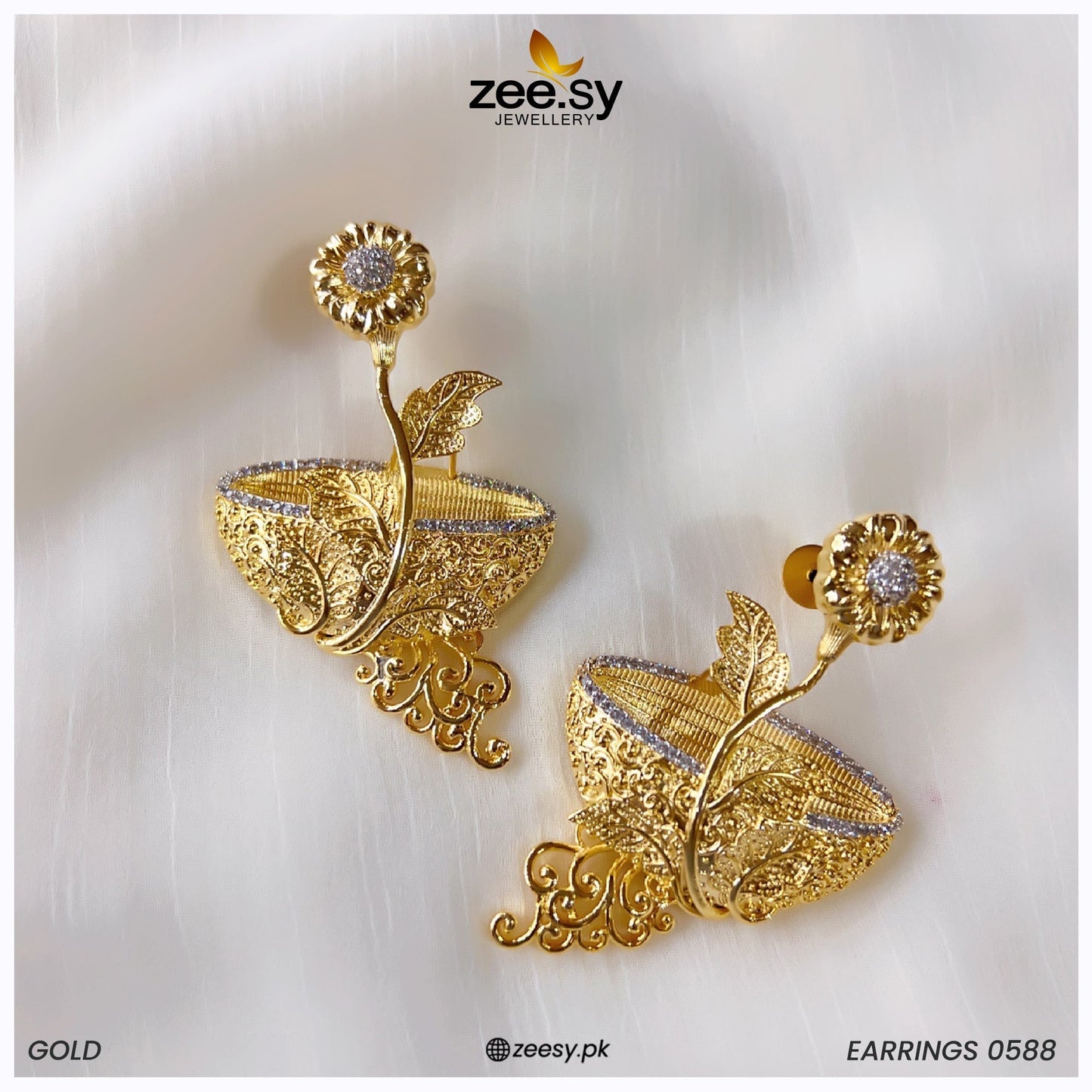 Earrings-0596 Golden