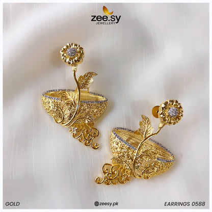 Earrings-0596 Golden