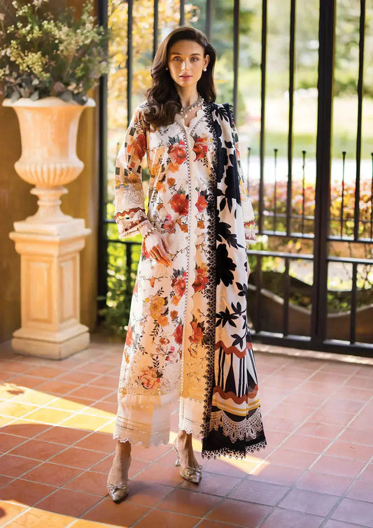 Elaf Premium | Print Chikankari 24 | ECT-02A MELROSE - Pakistani Designer Dress - by Elaf Premium | Type: Luxury - 100% Original at Saira Sultan