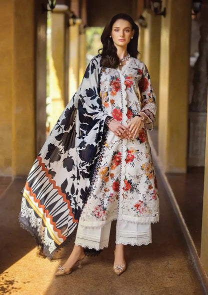 Elaf Premium | Print Chikankari 24 | ECT-02A MELROSE - Pakistani Designer Dress - by Elaf Premium | Type: Luxury - 100% Original at Saira Sultan