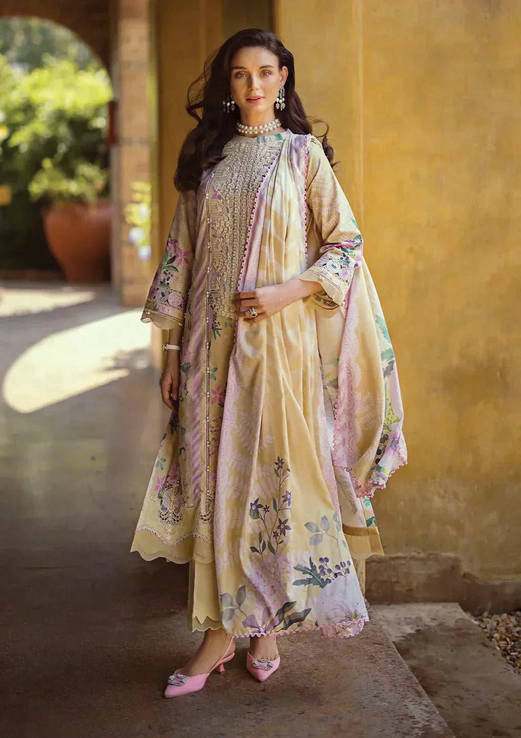 Elaf Premium | Print Chikankari 24 | ECT-04A TWINKLE - Pakistani Designer Dress - by Elaf Premium | Type: Luxury - 100% Original at Saira Sultan