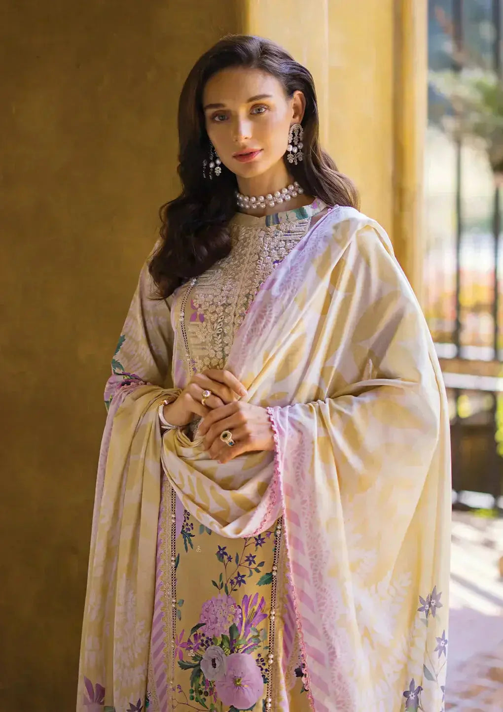 Elaf Premium | Print Chikankari 24 | ECT-04A TWINKLE - Pakistani Designer Dress - by Elaf Premium | Type: Luxury - 100% Original at Saira Sultan