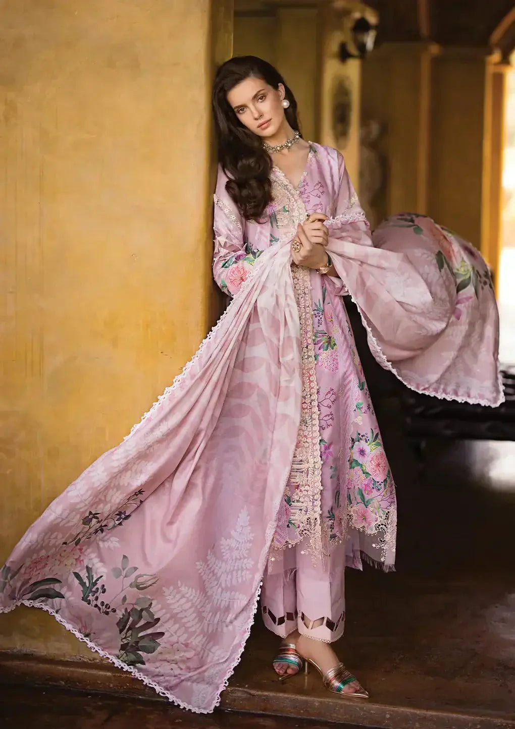 Elaf Premium | Print Chikankari 24 | ECT-04B DELPHINE - Pakistani Designer Dress - by Elaf Premium | Type: Luxury - 100% Original at Saira Sultan
