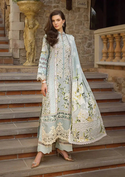 Elaf Premium | Print Chikankari 24 | ECT-05A WATERLILLY - Pakistani Designer Dress - by Elaf Premium | Type: Luxury - 100% Original at Saira Sultan